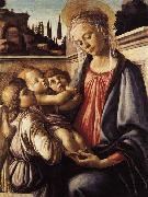 Madonna and Child and Two Angels Sandro Botticelli